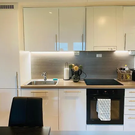 아파트 Get Ready For Autumn Break! Beautiful Apartment At Skagahogdi With Panoramic View