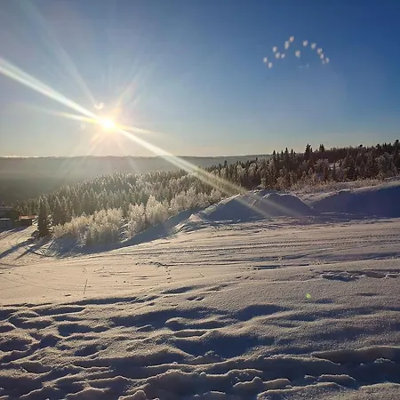 Perfect Christmas Atmosphere! Beautiful At Skagahogdi With Panoramic View شقة *